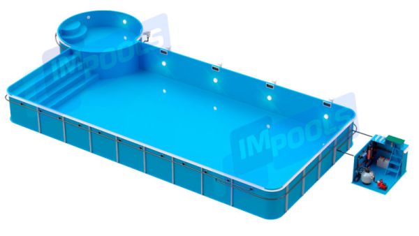 Басейн поліпропіленовий (чаша діагональ) 3