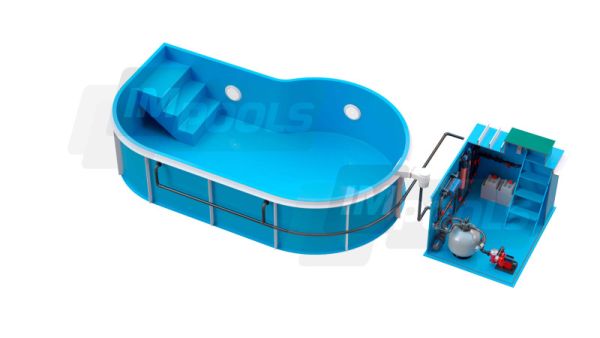 Басейн поліпропіленовий (чаша діагональ) 7