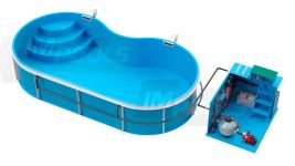 Басейн поліпропіленовий (чаша діагональ) 4