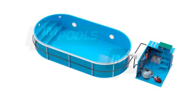 Басейн поліпропіленовий (чаша діагональ) 8